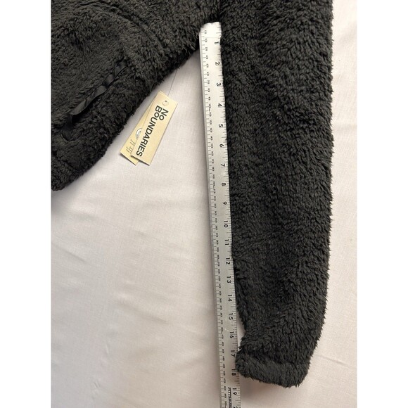 No Boundaries Women’s Fuzzy Full Zip Jacket Black Size XS - Picture 5 of 6